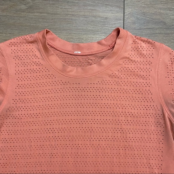 LULULEMON light coral Breeze by Short Sleeve top 6 - Picture 2 of 13